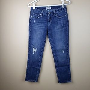 EUC Paige Jimmy Jimmy Crop Skinny Jean's, size 24
